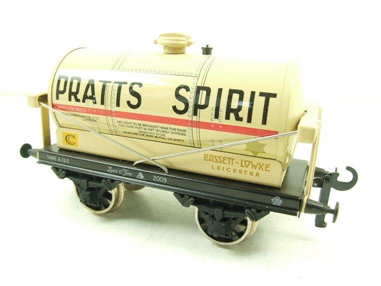 Bassett Lowke O Gauge BL99067 "Pratt's Spirit" Cream Tanker Wagon Tinplate Boxed image 11