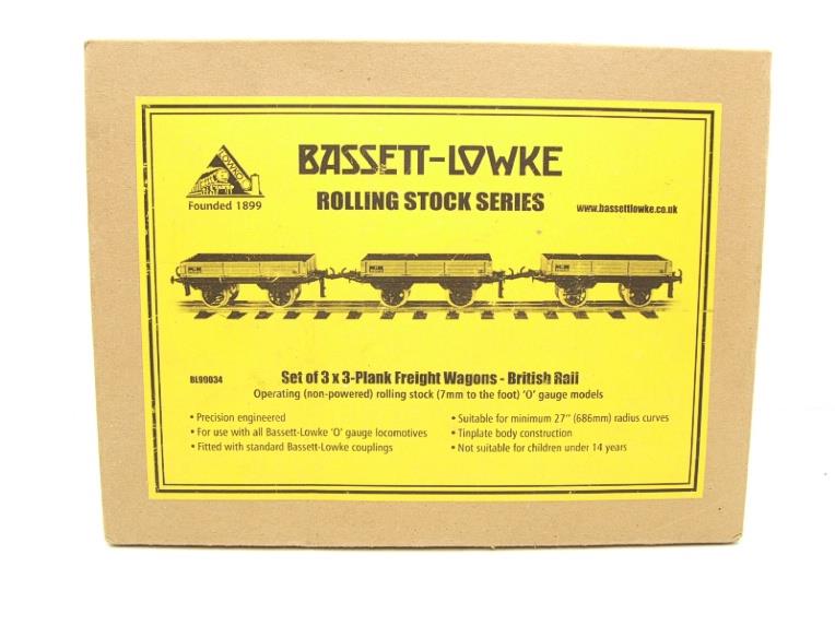 Bassett Lowke O Gauge BL99034 BR 3 Plank Coal Wagons x3 Set Boxed image 12
