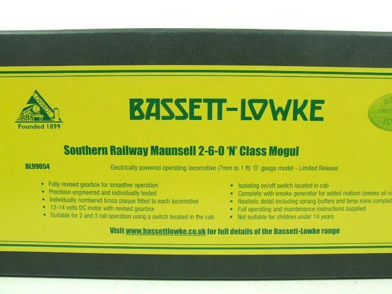 Bassett Lowke O Gauge BL99054, SR Green Maunsell N Class Mogul R/N 1823 Electric 2/3 Rail Boxed NEW REVISED Edition image 19