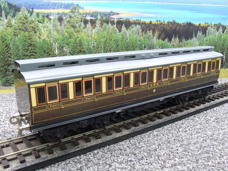 Ace Trains O Gauge C1 "GWR" 1st Class Clerestory Roof Passenger Coach Grey Roof Boxed image 13