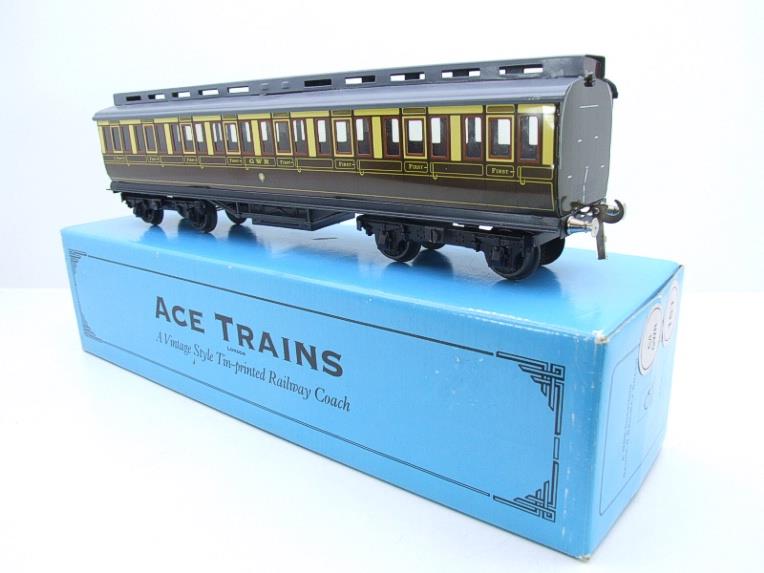 Ace Trains O Gauge C1 "GWR" 1st Class Clerestory Roof Passenger Coach Grey Roof Boxed image 21