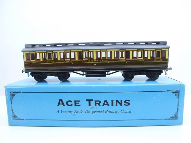 Ace Trains O Gauge C1 "GWR" 1st Class Clerestory Roof Passenger Coach Grey Roof Boxed image 22