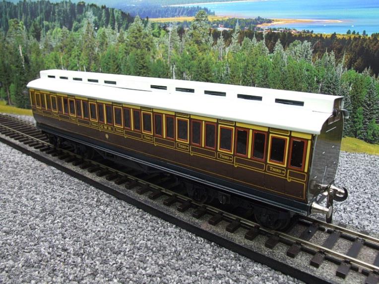 Ace Trains O Gauge C1 "GWR" 3rd Class Clerestory Roof Passenger Coach White Roof Boxed image 12