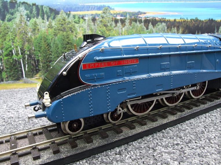 Ace Trains O Gauge E4, A4 Pacific Pre-War LNER Blue "Empire of India" R/N 4490 Electric Boxed image 20