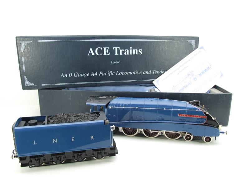 Ace Trains O Gauge E4, A4 Pacific Pre-War LNER Blue "Empire of India" R/N 4490 Electric Boxed image 22