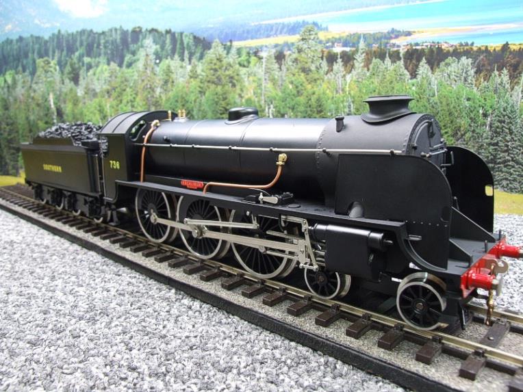 ACE Trains O Gauge E/34-D1 Bulleid SR Wartime Satin Black 4-6-0 "Excalibur" 736 Elec 2/3 Rail NEW Boxed image 12