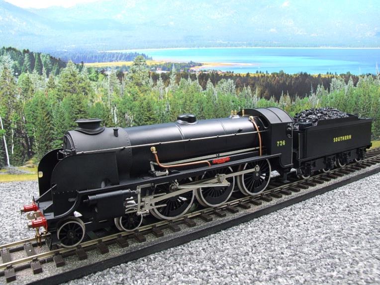 ACE Trains O Gauge E/34-D1 Bulleid SR Wartime Satin Black 4-6-0 "Excalibur" 736 Elec 2/3 Rail NEW Boxed image 13
