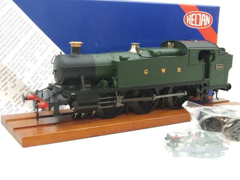 Heljan O Gauge Item 6101 ""GWR" Green Class 61xx Large Prairie Tank Loco R/N 6106 Electric image 20