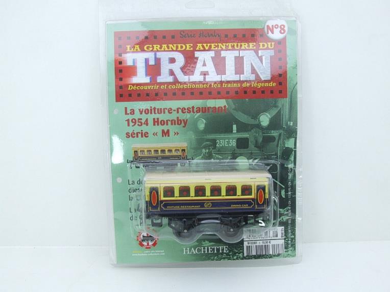 Hornby Hachette Series French O Gauge No.8 Blue & Cream "Pullman" Restaurant Dining Coach NEW Pack image 15