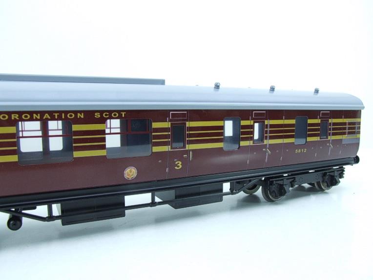 Ace Trains O Gauge C28 LMS Maroon Corronation Scot 3rd Brake Coach 5812 Fitted Spoon Bogie Pick up image 12