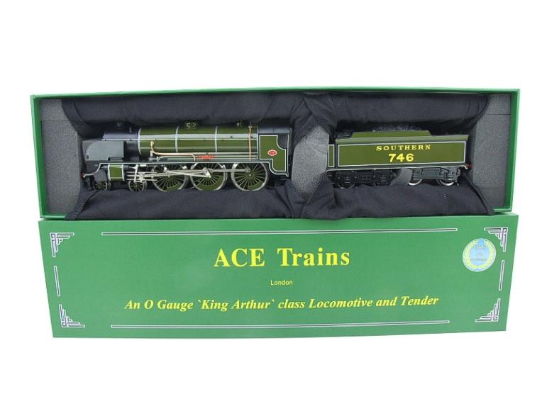 ACE Trains O Gauge E/34-A3 SR Gloss Lined Olive Green 4-6-0 "Pendragon" 746 Elec 2/3 Rail NEW Bxd image 20