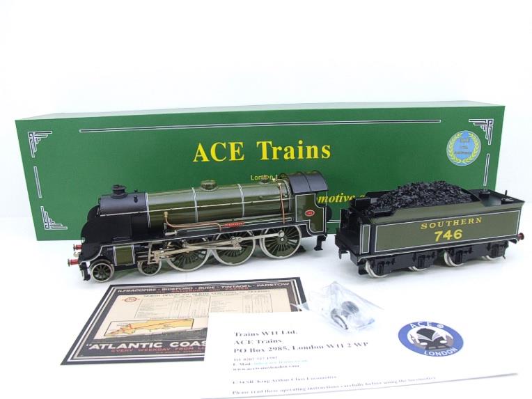 ACE Trains O Gauge E/34-A3 SR Gloss Lined Olive Green 4-6-0 "Pendragon" 746 Elec 2/3 Rail NEW Bxd image 21