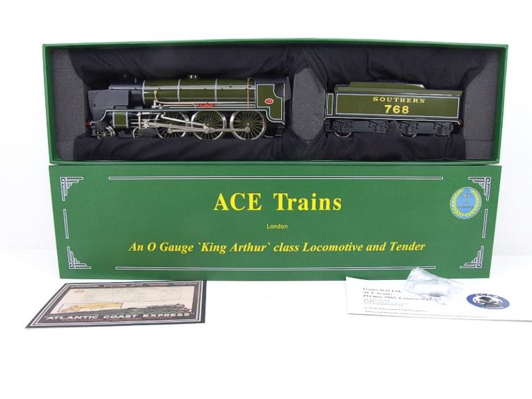 ACE Trains O Gauge E/34-A3 SR Gloss Lined Olive Green 4-6-0 "Sir Balin" 768 Elec 2/3 Rail NEW Bxd image 20