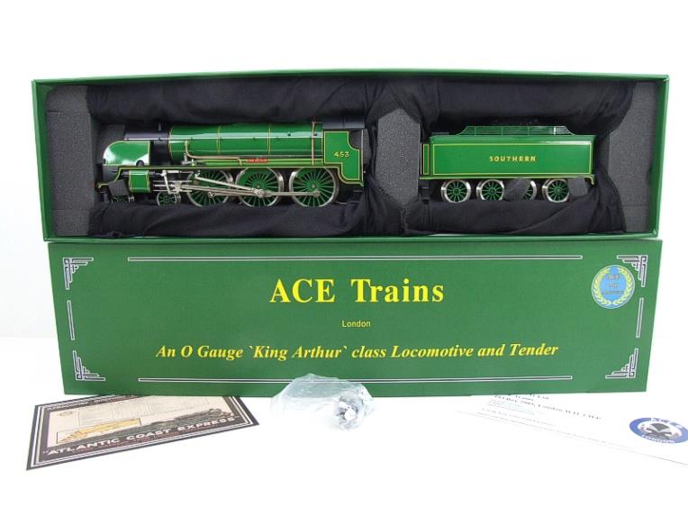 ACE Trains O Gauge E/34-C2 SR Gloss Lined Malachite Green 4-6-0 "King Arthur" 453 Elec 2/3 Rail New image 21