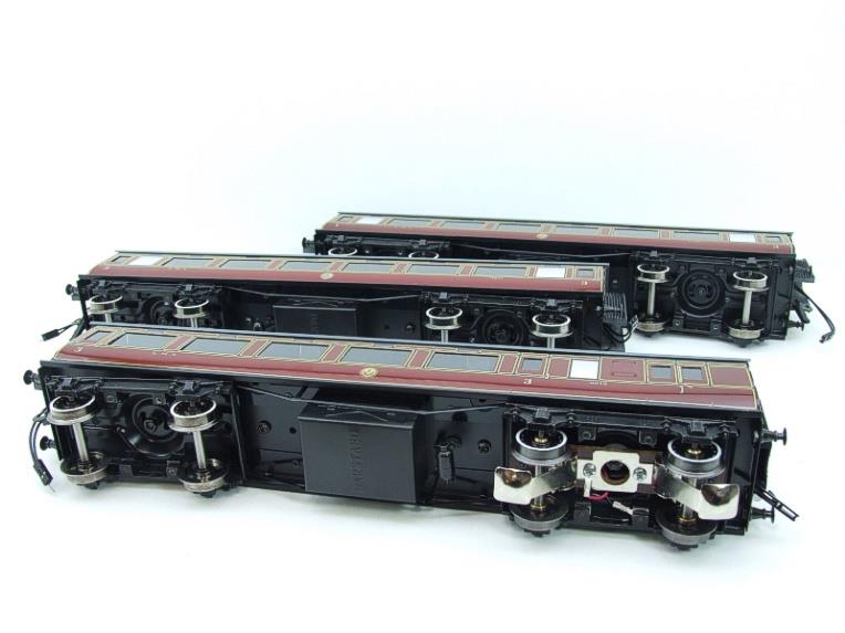 Darstaed O Gauge LMS Period 2 Corridor Coaches x3 Boxed 2/3 Rail Set A image 15