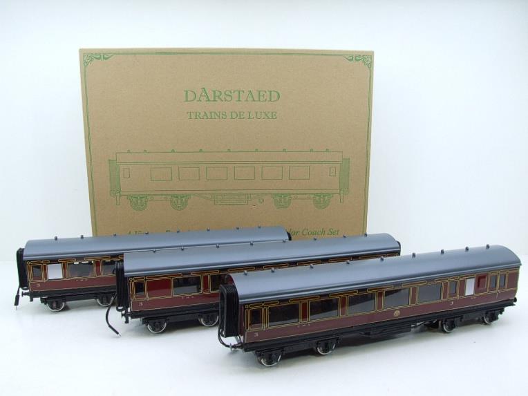 Darstaed O Gauge LMS Period 2 Corridor Coaches x3 Boxed 2/3 Rail Set A image 19