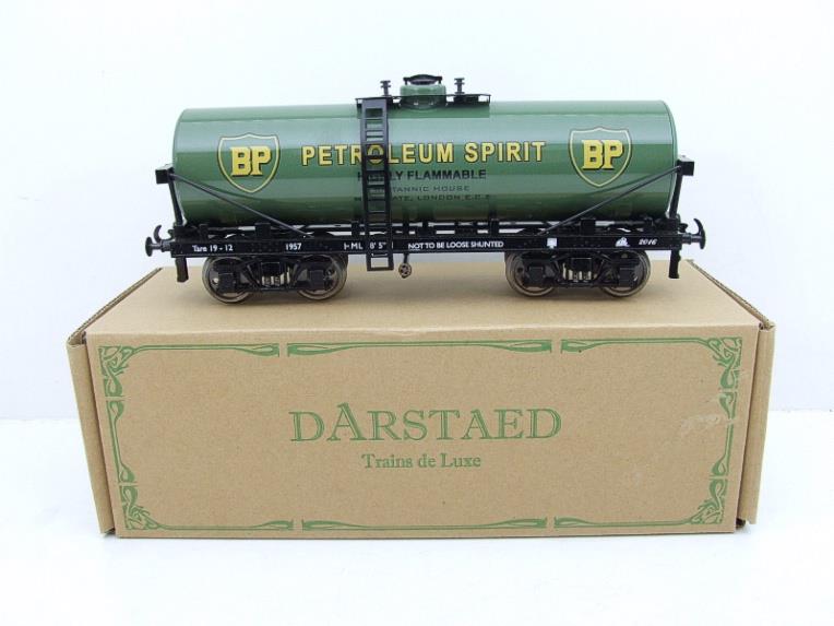 Darstaed O Gauge Bogie Tanker Green "BP" Petroleum Spirit 2/3 Rail Running Boxed image 20