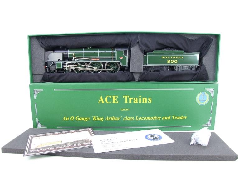 ACE Trains, O Gauge, E/34-B2R, SR Gloss Lined Olive Green "Sir Meleaus de Lille" R/N 800 image 19