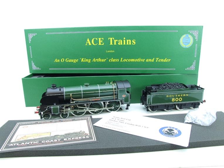 ACE Trains, O Gauge, E/34-B2R, SR Gloss Lined Olive Green "Sir Meleaus de Lille" R/N 800 image 21
