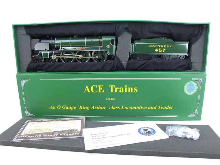 ACE Trains, O Gauge, E/34-B3, SR Gloss Lined Olive Green "Sir Bedivere" R/N 457 image 20