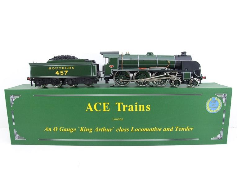 ACE Trains, O Gauge, E/34-B3, SR Gloss Lined Olive Green "Sir Bedivere" R/N 457 image 22