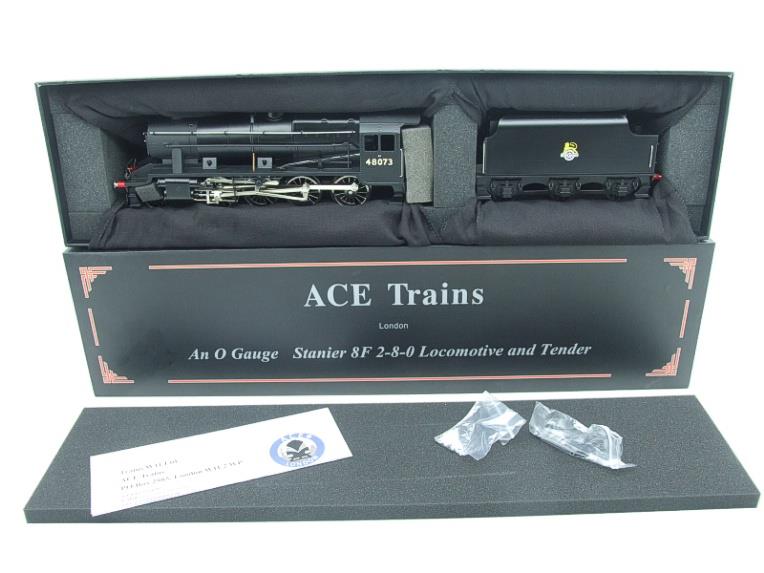 Ace Trains O Gauge E38D1 Early Pre 56 BR Satin Black Class 8F, 2-8-0 Locomotive and Tender R/N 48073 image 21