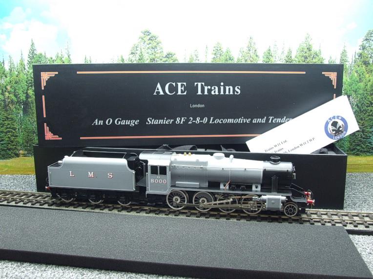 Ace Trains O Gauge E38M, WD War-Time Grey Special Ed Class 8F, 2-8-0 Locomotive and Tender R/N 8000 image 20