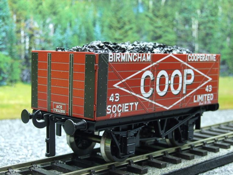 Ace Trains O Gauge G/5 Private Owner "Birmingham Co.Op" No.43 Coal Wagon 2/3 Rail image 14