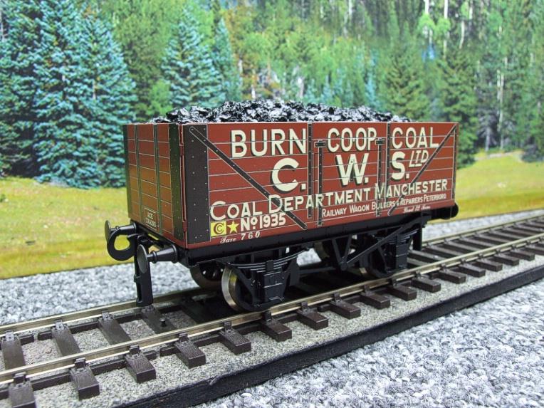 Ace Trains O Gauge G/5 Private Owner "Burn Co.Op Coal C.W.S Ltd" No.1935 Coal Wagon 2/3 Rail image 11