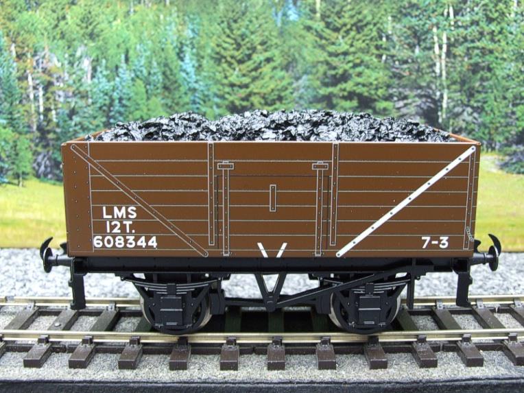 Ace Trains O Gauge G/5 Private Owner "LMS" R/N 608344 Brown Coal Wagon 2/3 Rail image 14