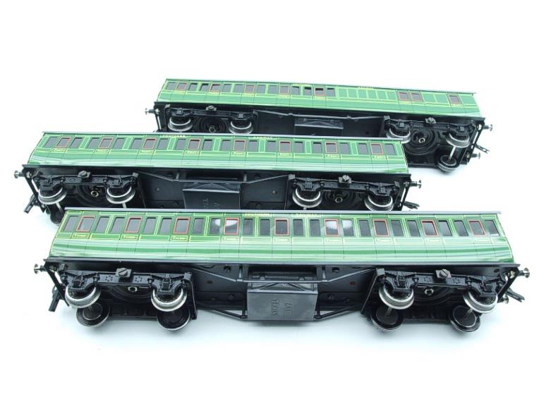Ace Trains O Gauge "Southern" SR Green C1 Non Corridor Coaches x3 Set Boxed image 16