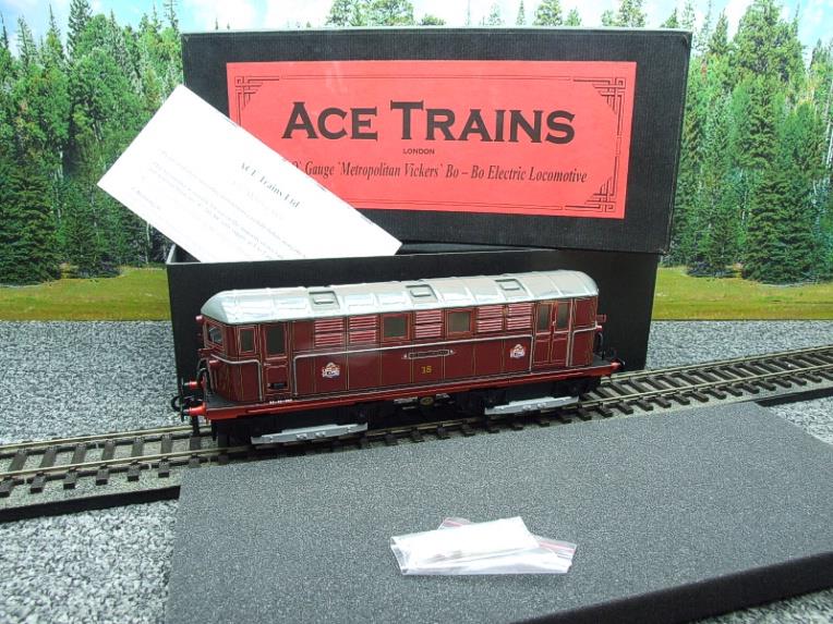 Ace Trains O Gauge E17 Metropolitan Vickers Bo Bo Loco "Michael Faraday" No18 Electric 2/3 Rail Bxd image 3