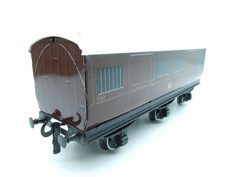 Darstaed O Gauge "GWR" Six Wheel Luggage Van R/N 723 Boxed 2/3 Rail Running image 13
