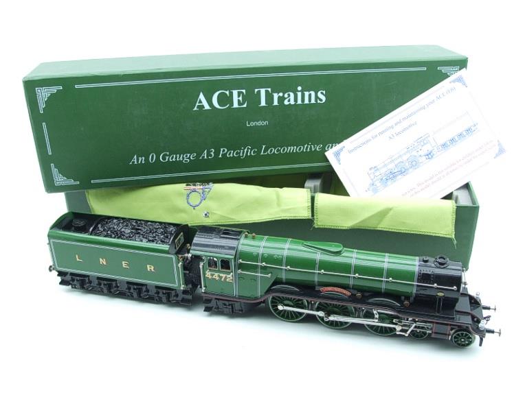 Ace Trains O Gauge E6 LNER Green A3 Pacific Banjo Dome "Flying Scotsman" R/N 4472 Elec 3 Rail Bxd image 22