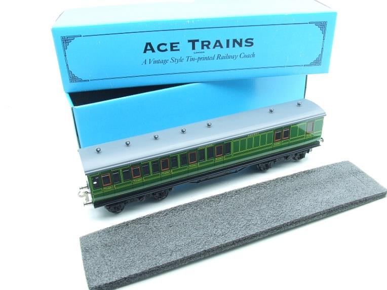 Ace Trains O Gauge C1 "Southern" SR Green 3rd Brake End Non Corridor Passenger Coach Boxed image 21