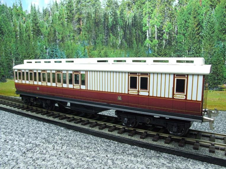 Ace Trains O Gauge C1 "Caledonian Railway" CR 3rd Brake End Non Corridor Passenger Coach Boxed image 11