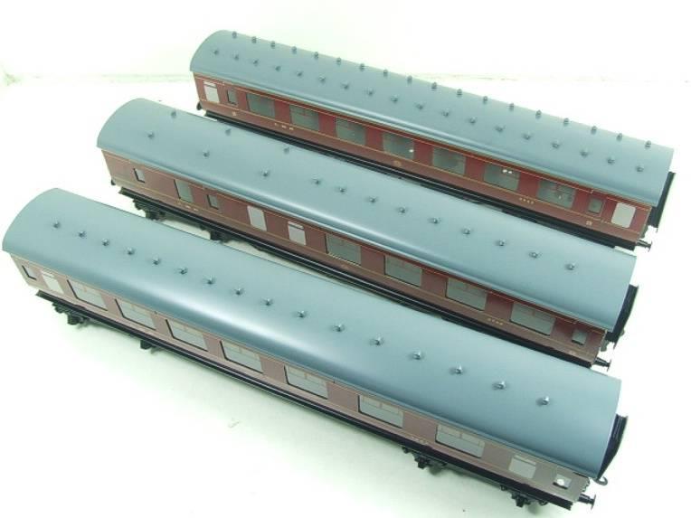 Ace Trains O Gauge C18B LMS Maroon Stanier Coaches x3 Boxed 2/3 Rail Set B image 11