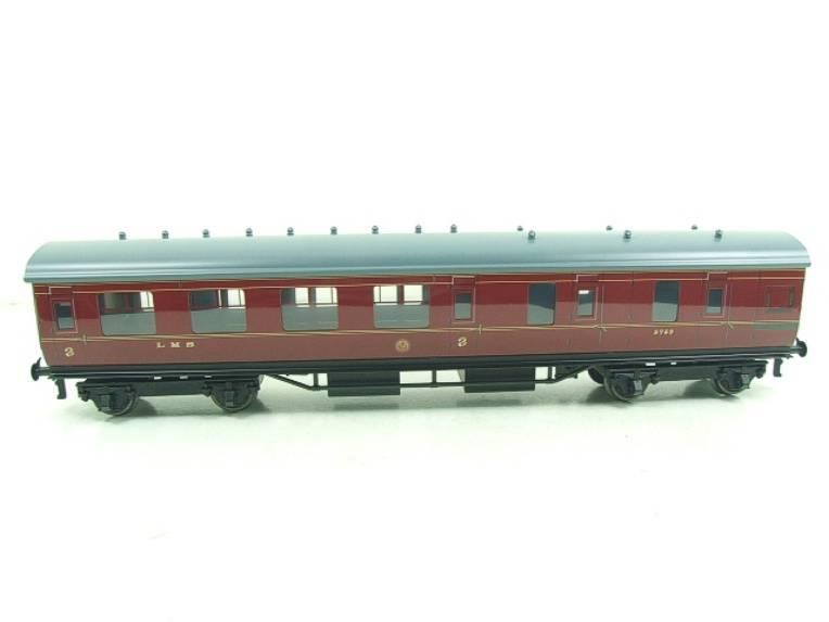 Ace Trains O Gauge C18B LMS Maroon Stanier Coaches x3 Boxed 2/3 Rail Set B image 12