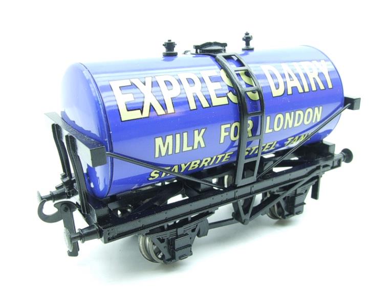 ACE Trains - Darstaed O Gauge Blue "Express Dairy Milk" Tanker Wagon 2/3 Rail image 12