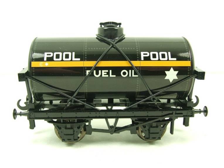 Ace Trains O Gauge G1 Four Wheel "Pool" Black Fuel Tanker Tinplate image 1