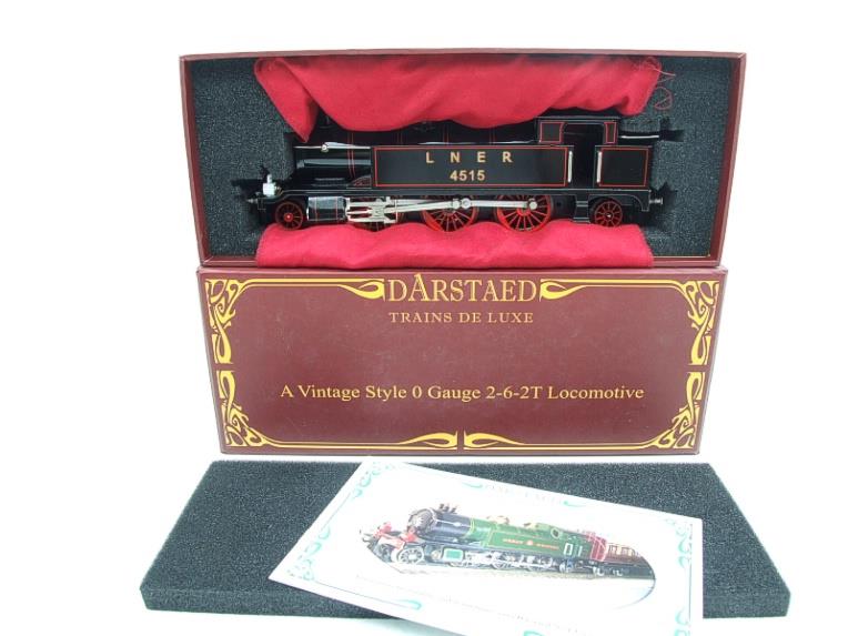Darstaed O Gauge LNER Black 2-6-2T Tank Loco R/N 4515 Red Wheel Electric 3 Rail Boxed image 22