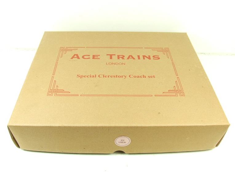 Ace O Gauge C1 LNER Teak Suburban x3 Coaches Set Clerestory Roofs Boxed image 17