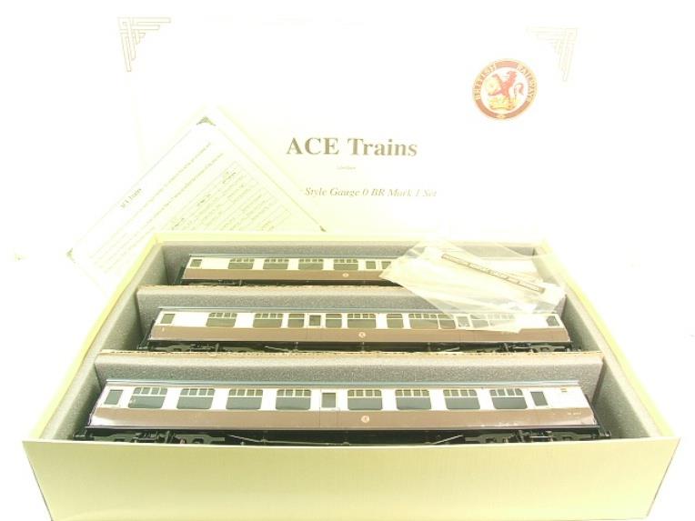 Ace O Gauge C13B BR Mark 1 WR x3 Brown & Cream Corridor Coaches Set B 2/ 3 Rail Bxd image 17