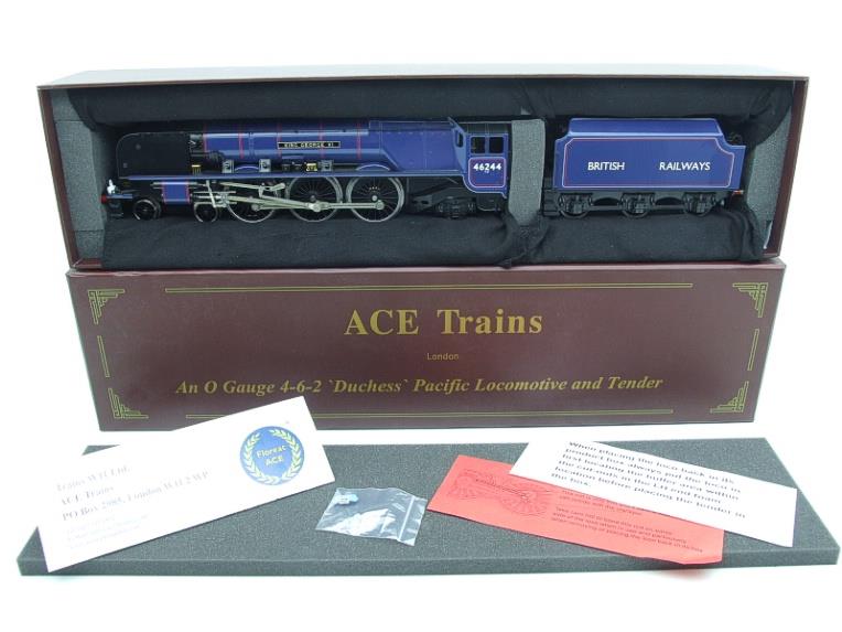 Ace Trains O Gauge E12L Duchess Class BR Blue "King George V1" R/N 46244 Electric 2/3 Rail Boxed image 20
