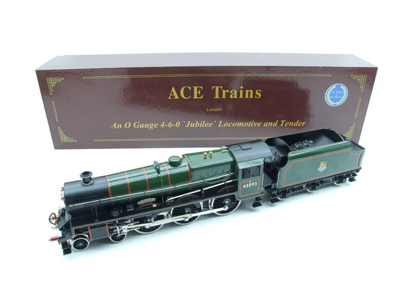 Ace Trains O Gauge E18D1 BR Green Jubilee Class Loco & Tender "Kolhapur" R/N 45593 Elec 2/3 Rail image 21