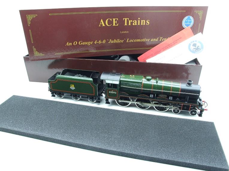 Ace Trains O Gauge E18D1 BR Green Jubilee Class Loco & Tender "Kolhapur" R/N 45593 Elec 2/3 Rail image 22