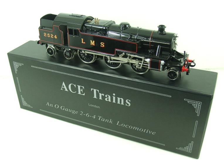 Ace Trains O Gauge E8 LMS Gloss Black 3 Cyl Stanier Tank Loco R/N 2524 Electric 2/3 Rail Boxed image 18