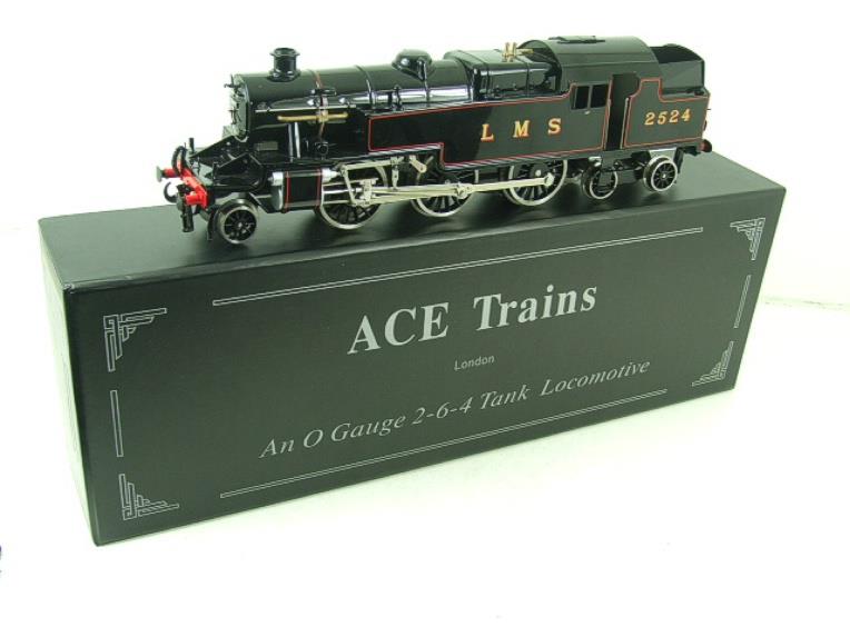 Ace Trains O Gauge E8 LMS Gloss Black 3 Cyl Stanier Tank Loco R/N 2524 Electric 2/3 Rail Boxed image 19