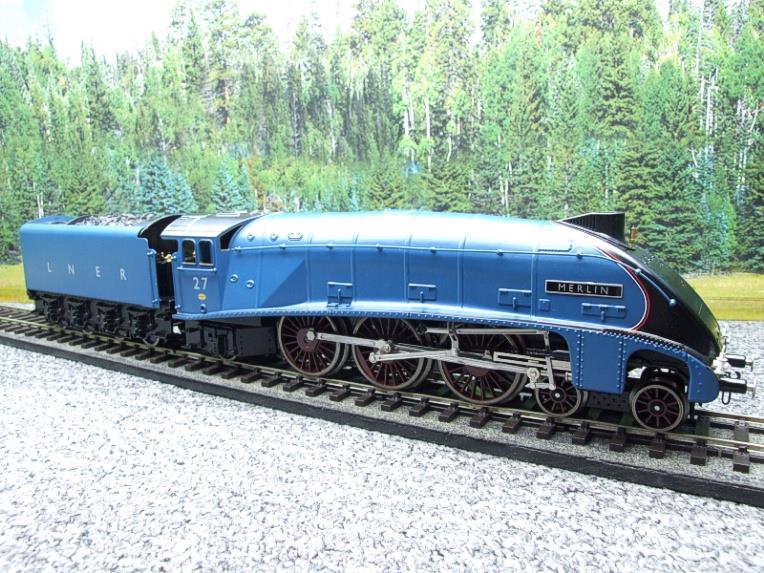 Darstaed O Gauge A4 Pacific LNER Garter Blue "Merlin" R/N 27 Electric 3 Rail Bxd image 11