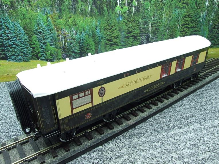 Darstaed O Gauge Daffodil Bar "Diamond" Ivory Roof Pullman Coach Lit interior 2/3 Rail Boxed image 10